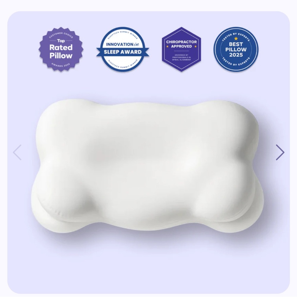 Premium White Contour Pillow